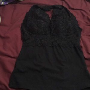 NWOT lace halter top SZ Large